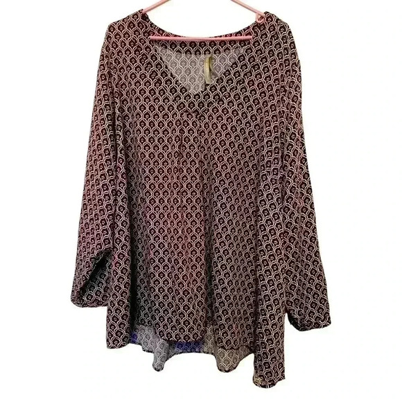 Choose Happiness Long Sleeve Lightweight Tunic Style Top - Picture 3 of 8